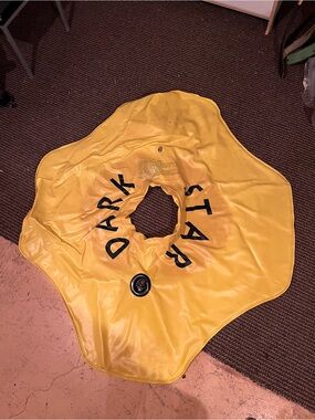Yellow Dark Star Inflatable Ring
